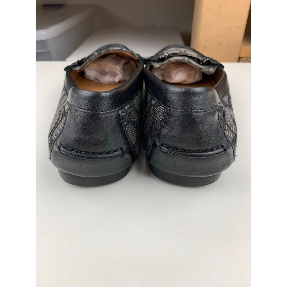 Coach Olive Slip On Driving Loafers Grey Signature Fabric Shoes Flats Women's 9 - Picture 9 of 11